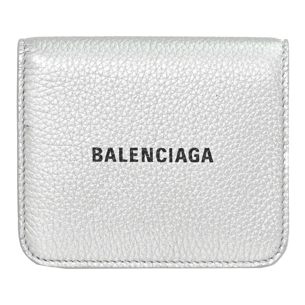 BALENCIAGA 巴黎世家 594216 品牌印花扣式零錢中短夾.淺棕 歷史價格詳細信息