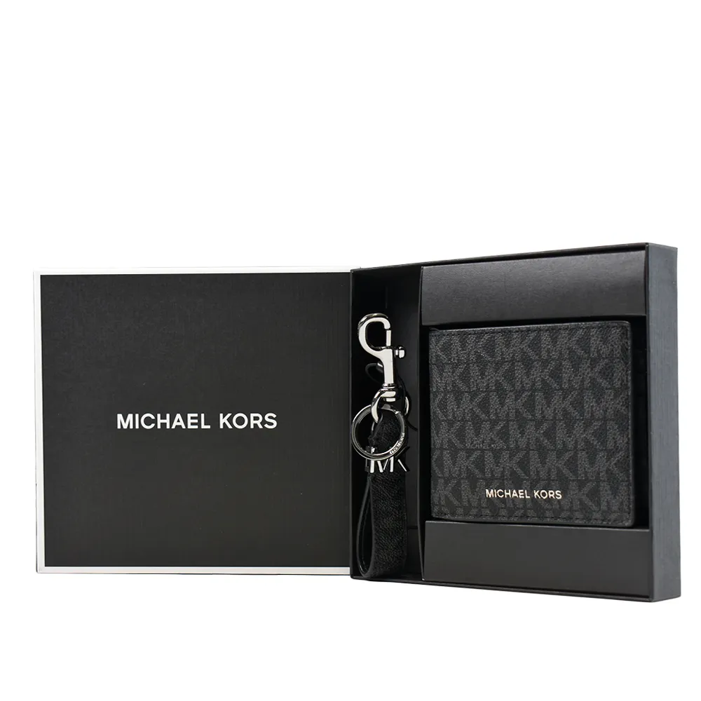 MICHAEL KORS 男款 緹花LOGO小MK雙釦頭雙面用寬版皮帶禮盒組-黑色 歷史價格詳細信息