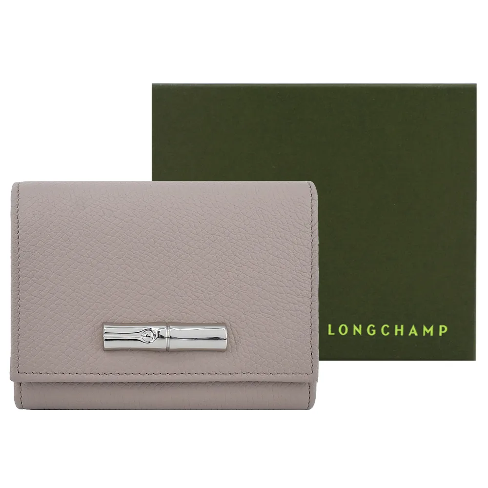 LONGCHAMP LE ROSEAU系列竹節雛菊刺繡帆布斜背水桶包(迷你/燕麥) 歷史價格詳細信息