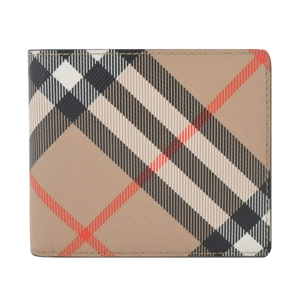 BURBERRY 新款三色粒面牛皮Thomas Burberry 花押字扣翻蓋長夾 (駝色/ 典藏米色/ 暖褐色) 歷史價格詳細信息