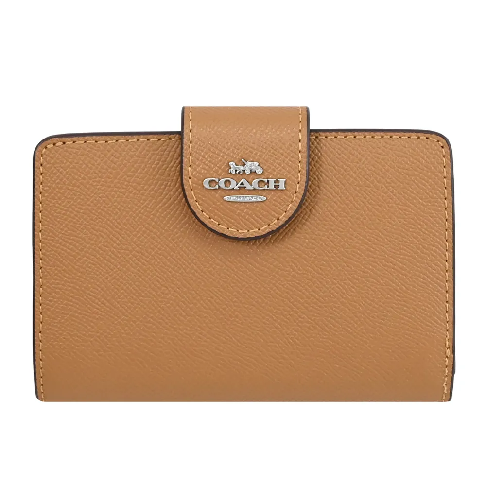 COACH 6390 經典馬車 LOGO 防刮扣式中夾.黑(金銀釦可選) 歷史價格詳細信息