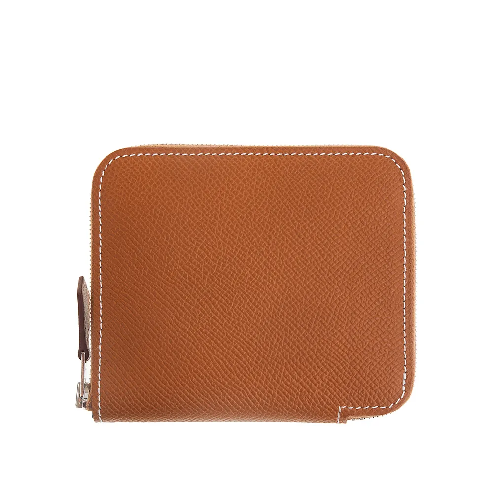 HERMES Silk In Compact EPSOM 小牛皮拉鍊絲巾短夾(0E 德州粉) 歷史價格詳細信息