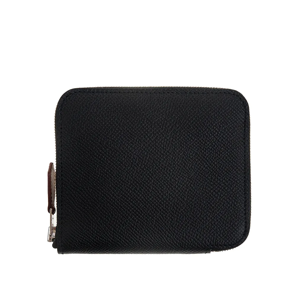 HERMES Silk In Compact EPSOM 小牛皮拉鍊絲巾短夾(0E 德州粉) 歷史價格詳細信息