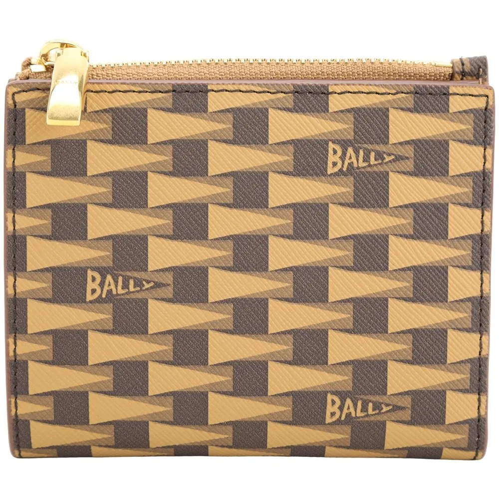 BALLY Pennant Monogram 塗層帆布二折萬用護照夾(棕色) 6307489 歷史價格詳細信息