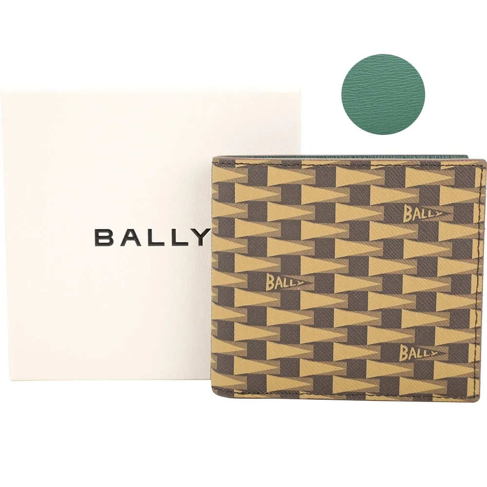 BALLY Pennant Monogram 塗層帆布二折萬用護照夾(棕色) 6307489 歷史價格詳細信息