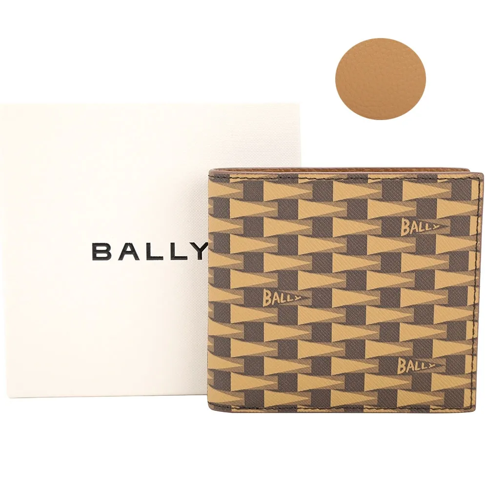 BALLY Pennant Monogram 塗層帆布二折萬用護照夾(棕色) 6307489 歷史價格詳細信息