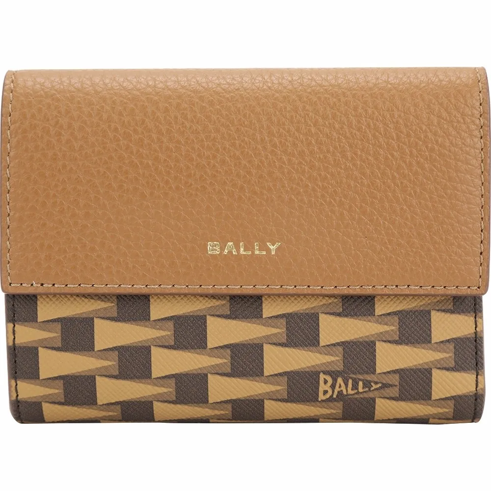 BALLY Pennant Monogram 塗層帆布二折萬用護照夾(棕色) 6307489 歷史價格詳細信息