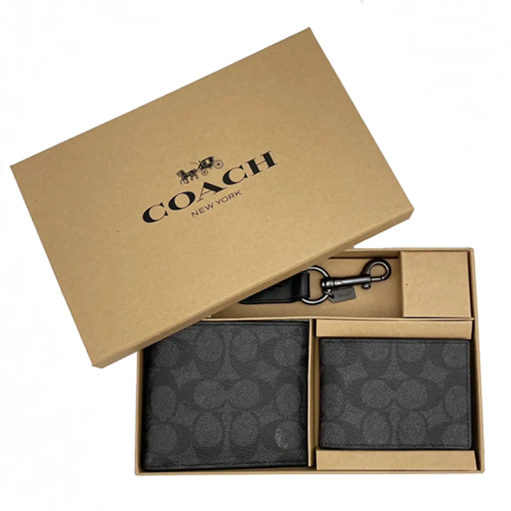 【COACH】C LOGO男款硬殼胸前斜背單肩包(黑灰) 歷史價格詳細信息