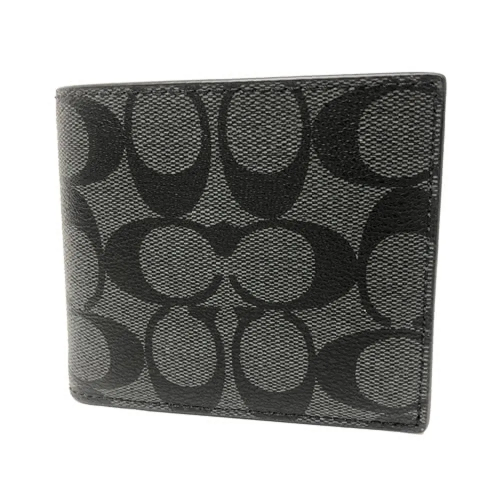 【COACH】C LOGO男款硬殼胸前斜背單肩包(黑灰) 歷史價格詳細信息