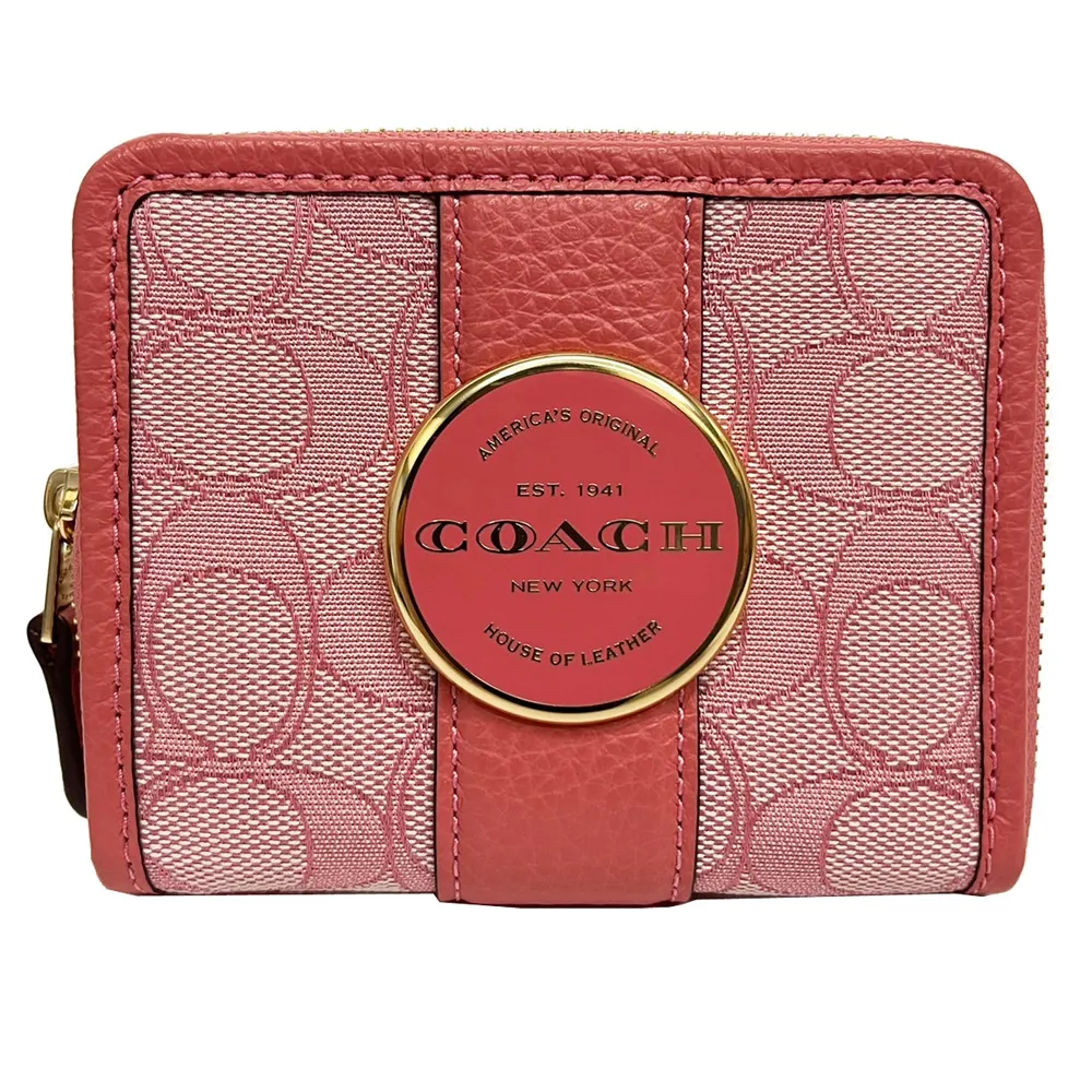 【COACH】圓型LOGO水鑽針式耳環-金色 歷史價格詳細信息