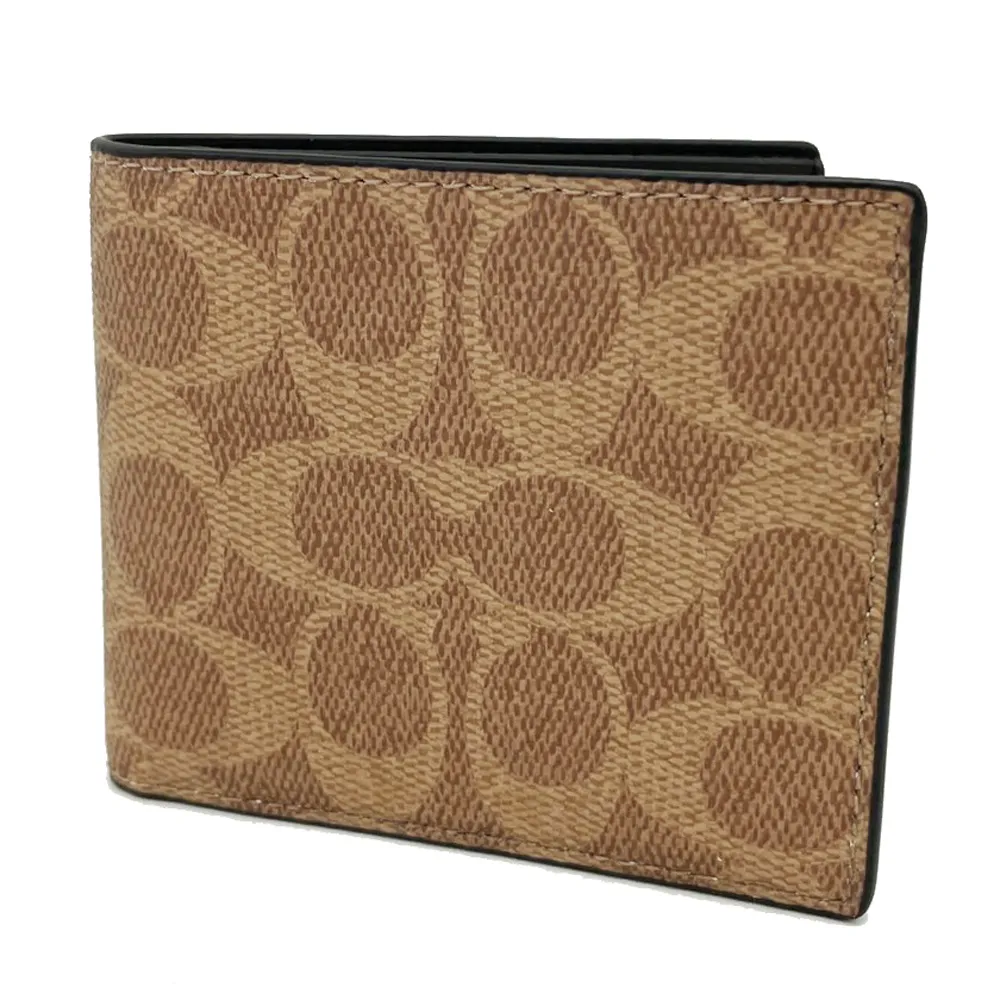 【COACH】新款C LOGO男款單肩胸前斜背包(焦糖/黑灰) 歷史價格詳細信息