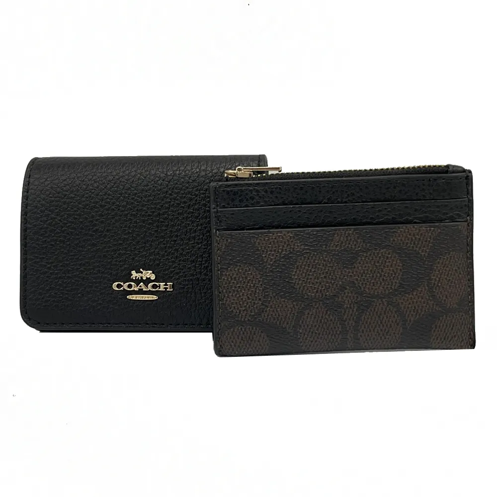 COACH C Logo拉鍊荔枝皮革暗扣二折短夾(銀字/牛仔藍) C2862 SVDE 歷史價格詳細信息