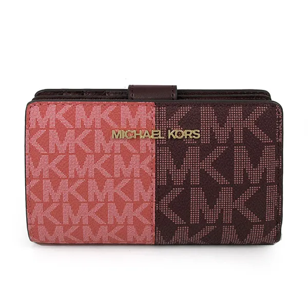 MICHAEL KORS JET SET TRAVEL 金字Logo防刮滿版MK西班牙紅色寬帶橢圓相機斜背包 歷史價格詳細信息