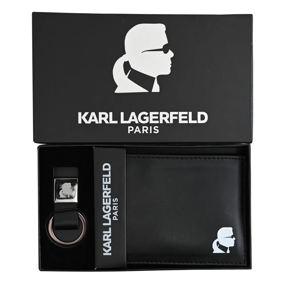 KARL LAGERFELD 卡爾 燙金鐵塔圖案棉質短T恤.黑 歷史價格詳細信息