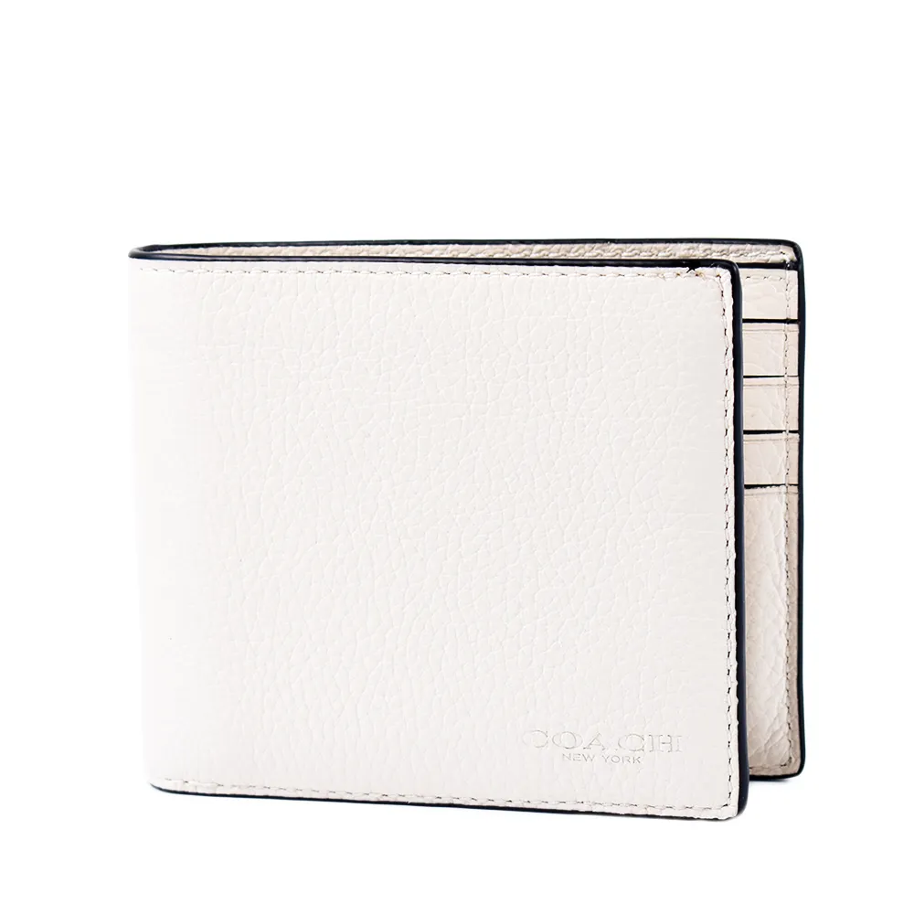 COACH 男款 素面皮革荔枝紋單肩背胸包-棕色 歷史價格詳細信息