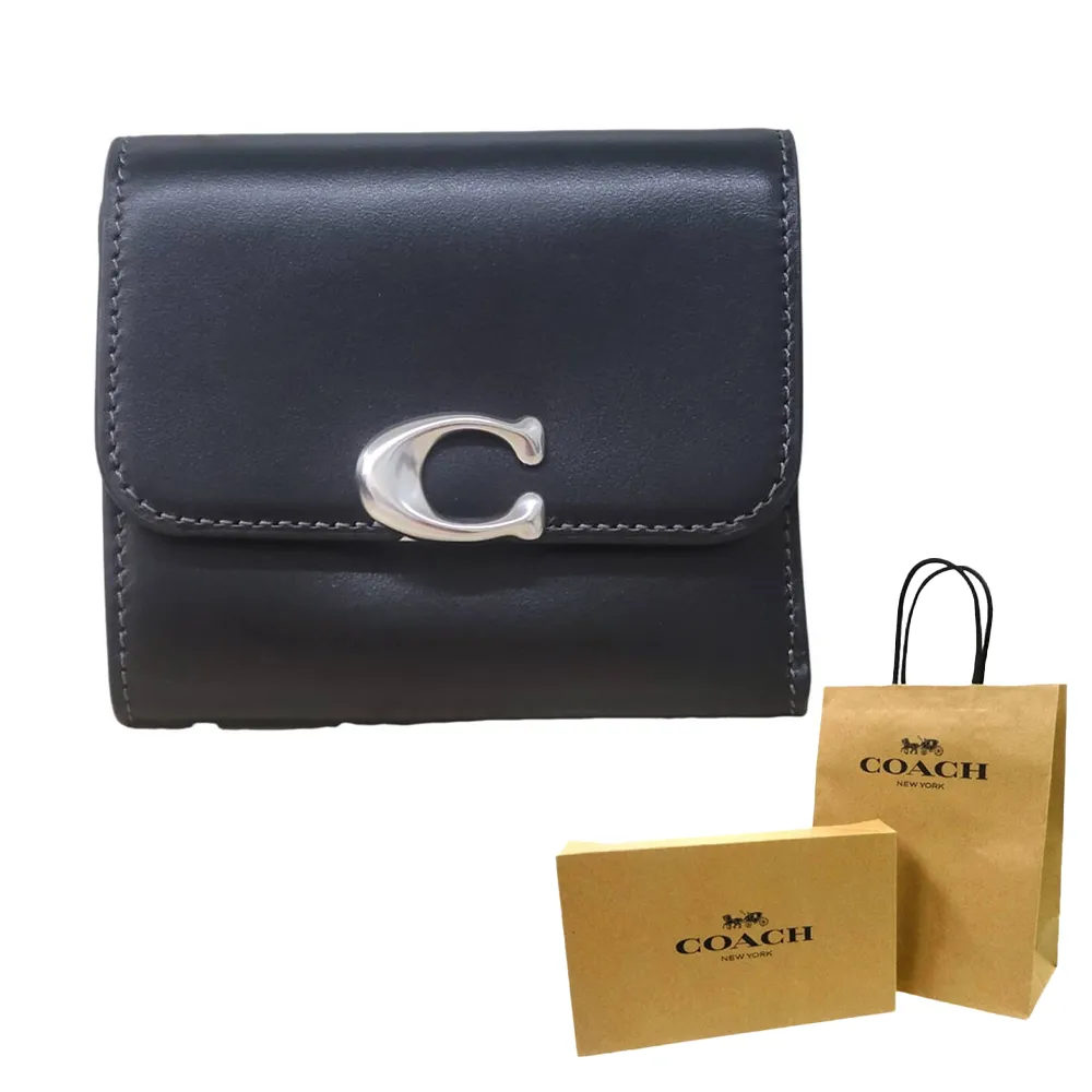 【COACH】C LOGO三折拉鍊零錢袋鈔票短夾(杏茶烤奶) 歷史價格詳細信息