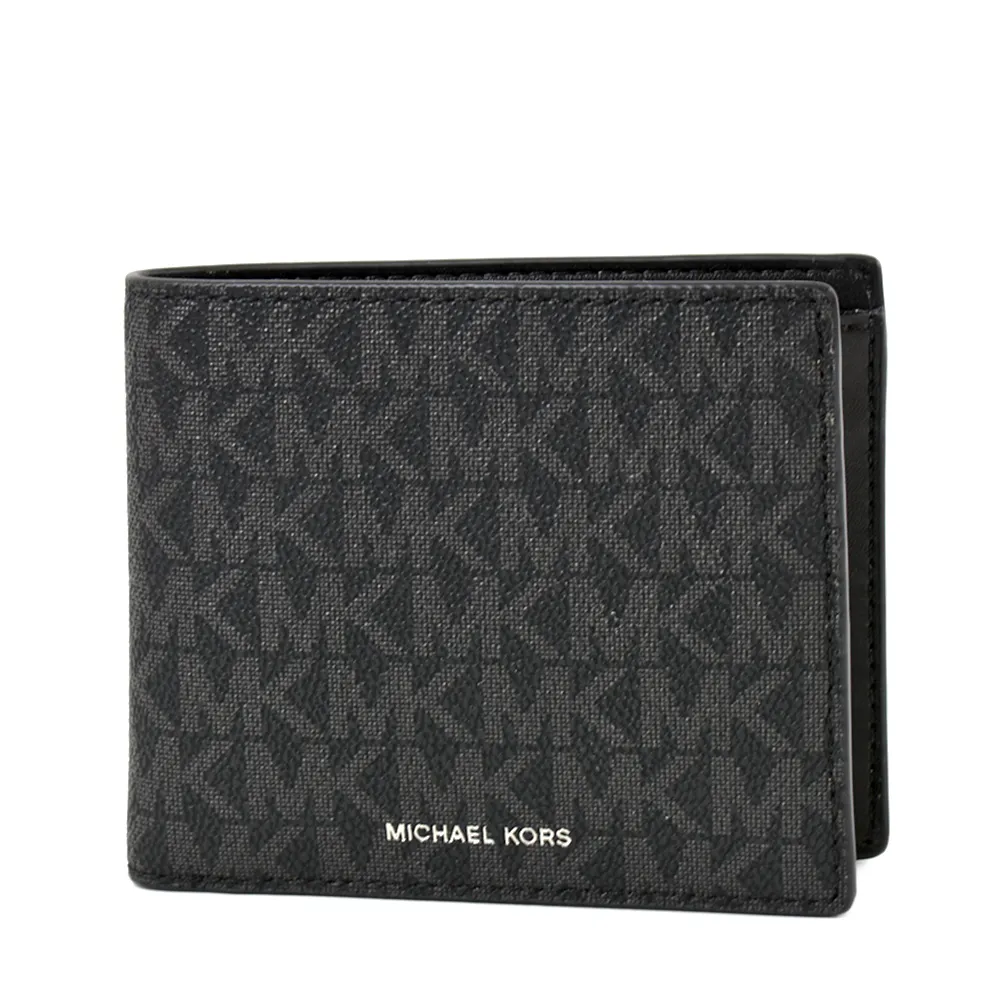 MICHAEL KORS 男款 金屬MK水波紋拉鍊長夾-黑色 歷史價格詳細信息