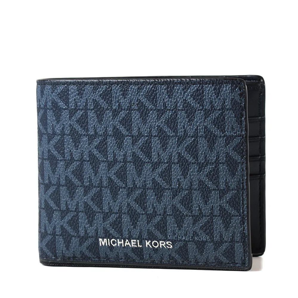 MICHAEL KORS 男款 鐵灰MK緹花LOGO防刮雙面用皮帶/名片夾禮盒-咖啡色/黑 歷史價格詳細信息