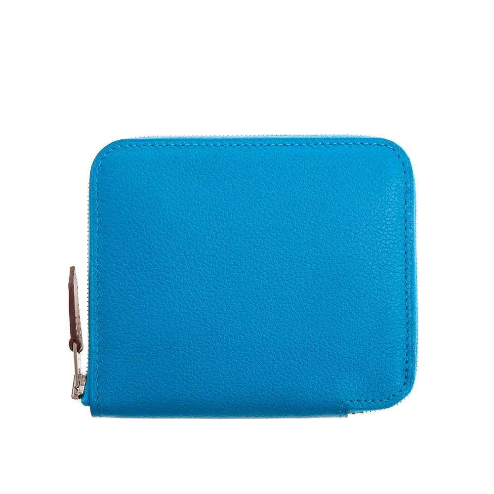 HERMES Silk In Compact EPSOM 小牛皮拉鍊絲巾短夾(0E 德州粉) 歷史價格詳細信息