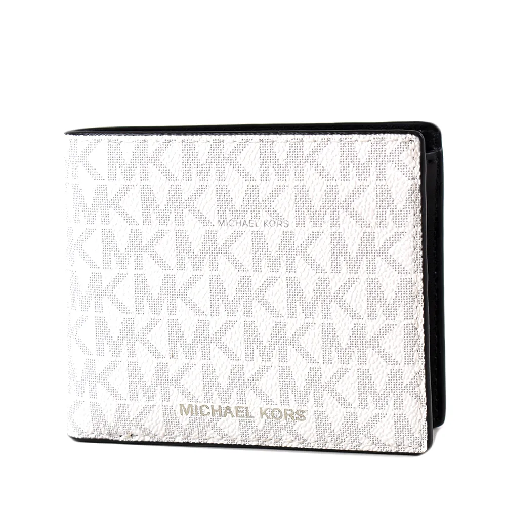 MICHAEL KORS 男款 緹花LOGO防刮皮革拉鍊長夾-藍色 歷史價格詳細信息