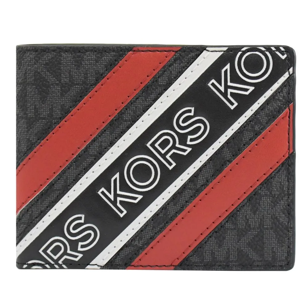 MICHAEL KORS HUDSON 立體LOGO白色水波紋皮革對開式短夾禮盒 歷史價格詳細信息