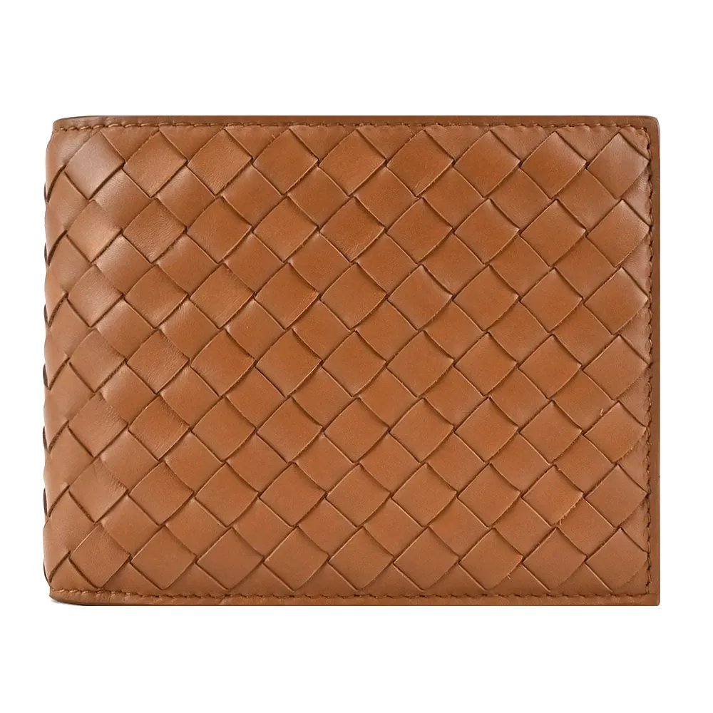 BOTTEGA VENETA  經典編織小牛皮對拉鍊長夾(棕色) 歷史價格詳細信息