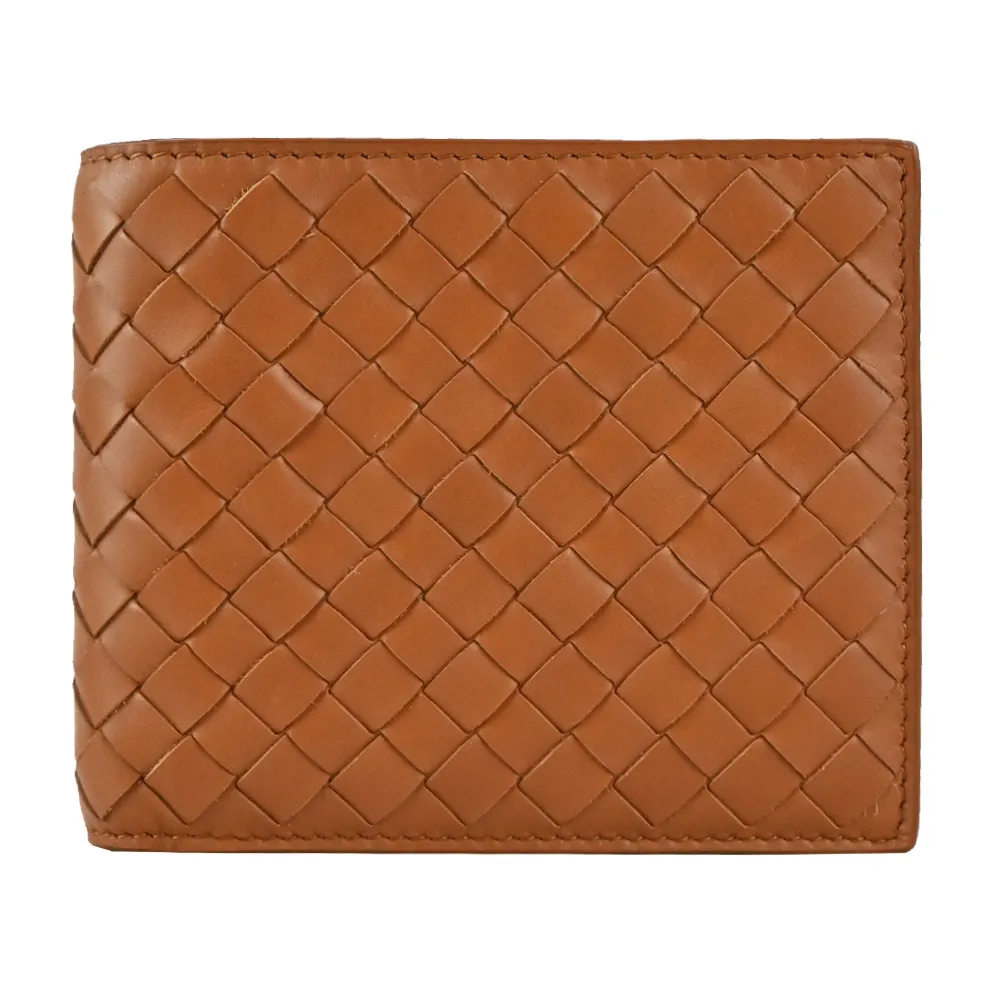 BOTTEGA VENETA  經典編織小牛皮對拉鍊長夾(棕色) 歷史價格詳細信息