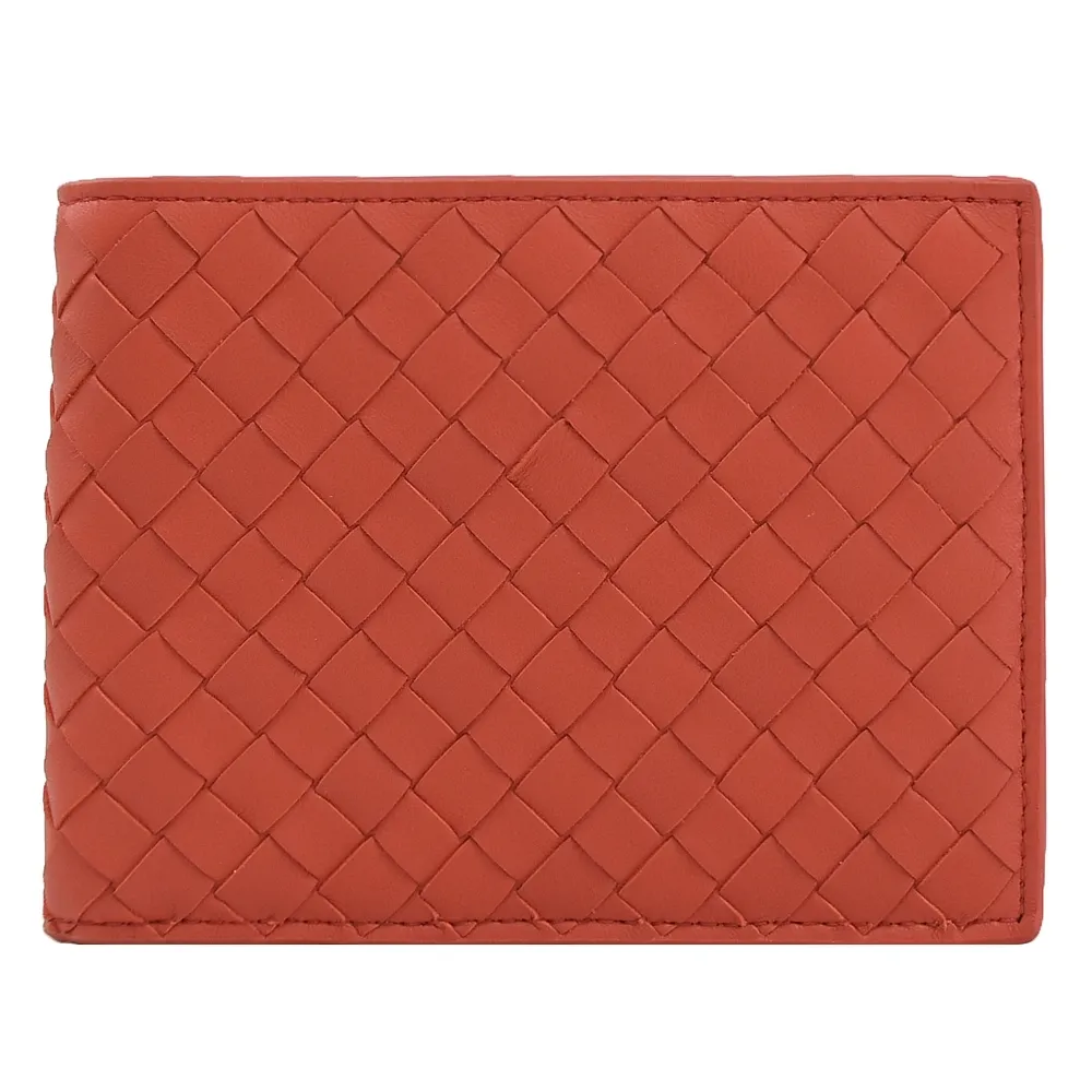 BOTTEGA VENETA 手工編織牛羊皮拉鍊卡片夾/零錢包(焦糖棕) 歷史價格詳細信息
