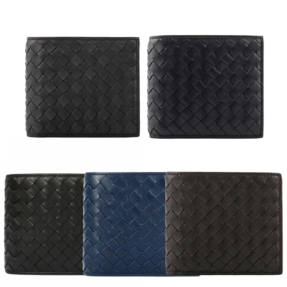 BOTTEGA VENETA 小牛皮編織 對開8卡短夾(黑) 113993 V4651 1000 歷史價格詳細信息