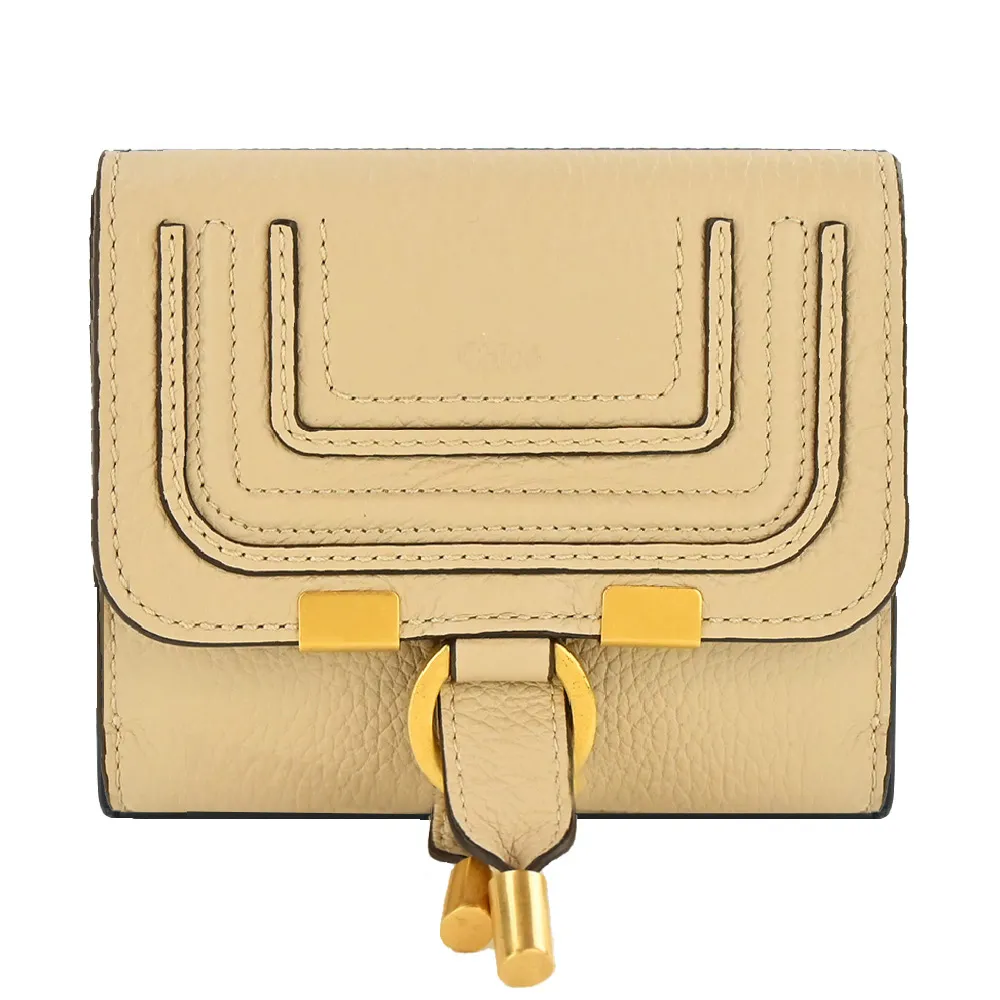 CHLOE Marcie小牛皮雙折短夾(灰色) 歷史價格詳細信息