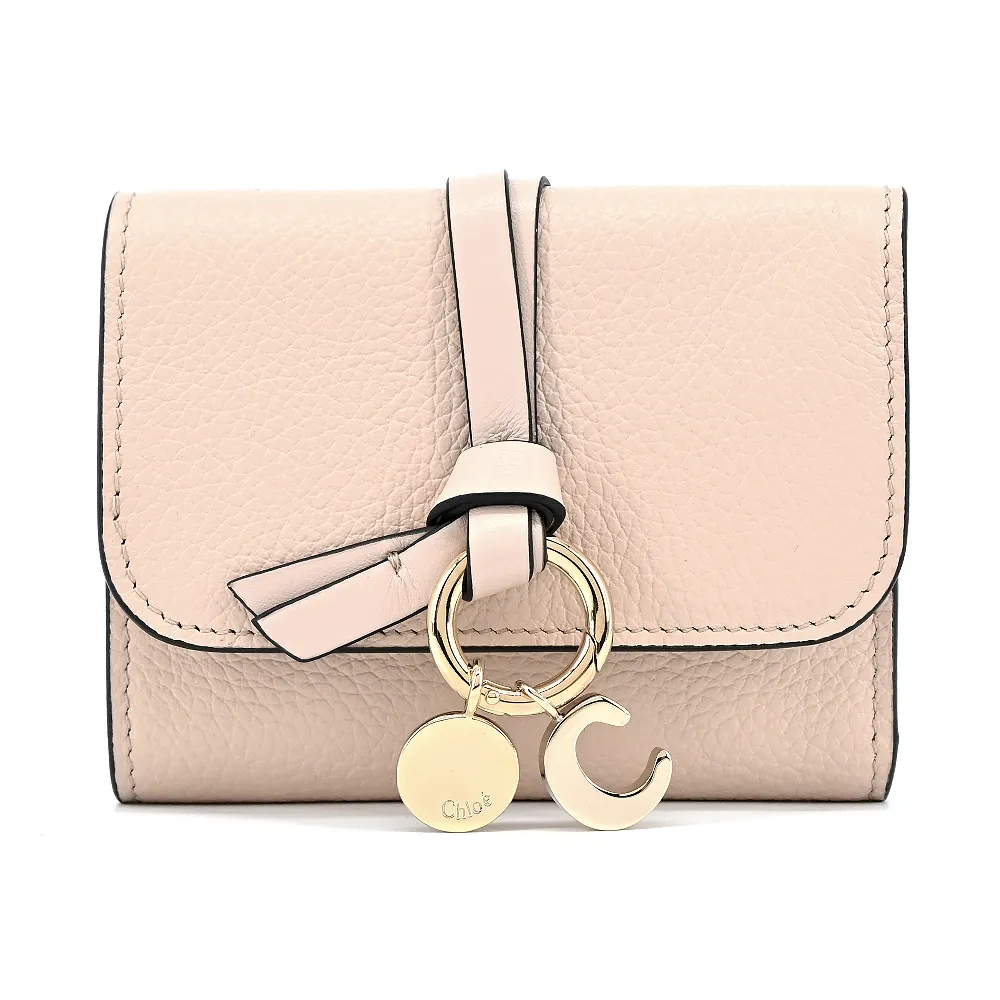 Chloe ALPHABET C LOGO 小牛皮三折短夾(黑色) 歷史價格詳細信息