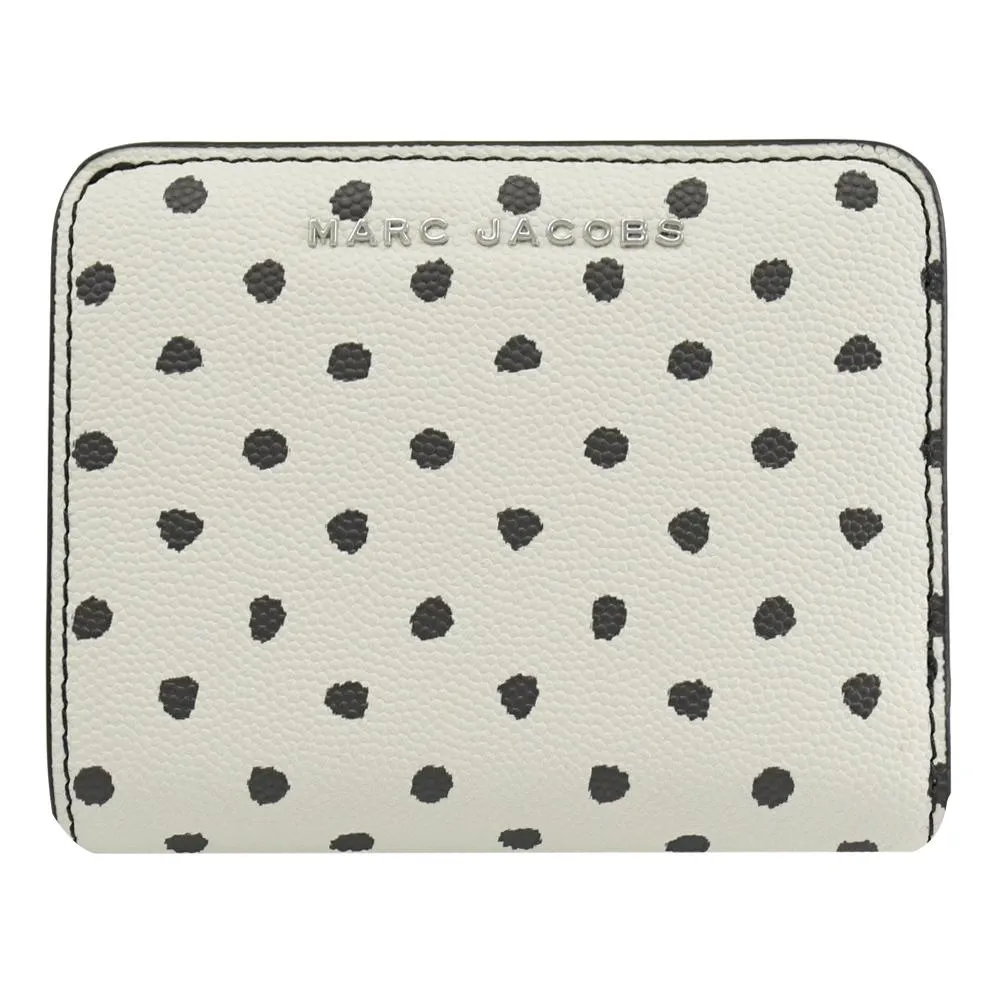 MARC JACOBS 馬克賈伯 圓標LOGO壓紋對開短夾.黑 歷史價格詳細信息