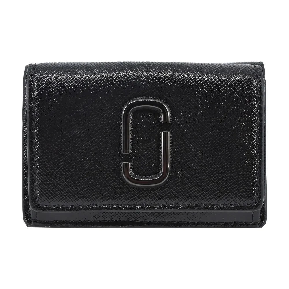 MARC JACOBS THE UTILITY SNAPSHOT 防刮對開薄款拉鍊短夾-黑 歷史價格詳細信息