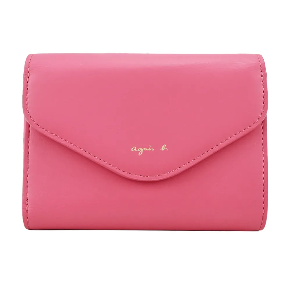 agnes b.燙印LOGO卡片零錢夾-粉紅 歷史價格詳細信息