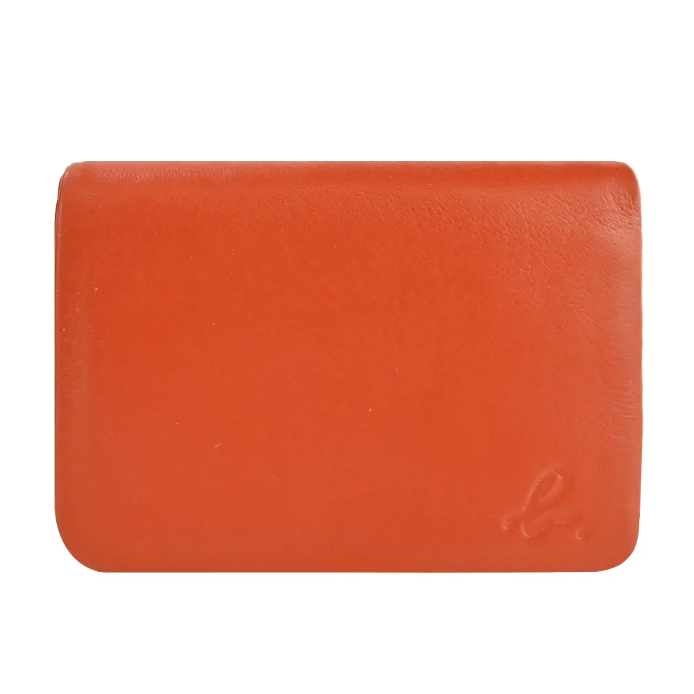 agnes b. 壓印logo三折皮革短夾-黑 歷史價格詳細信息