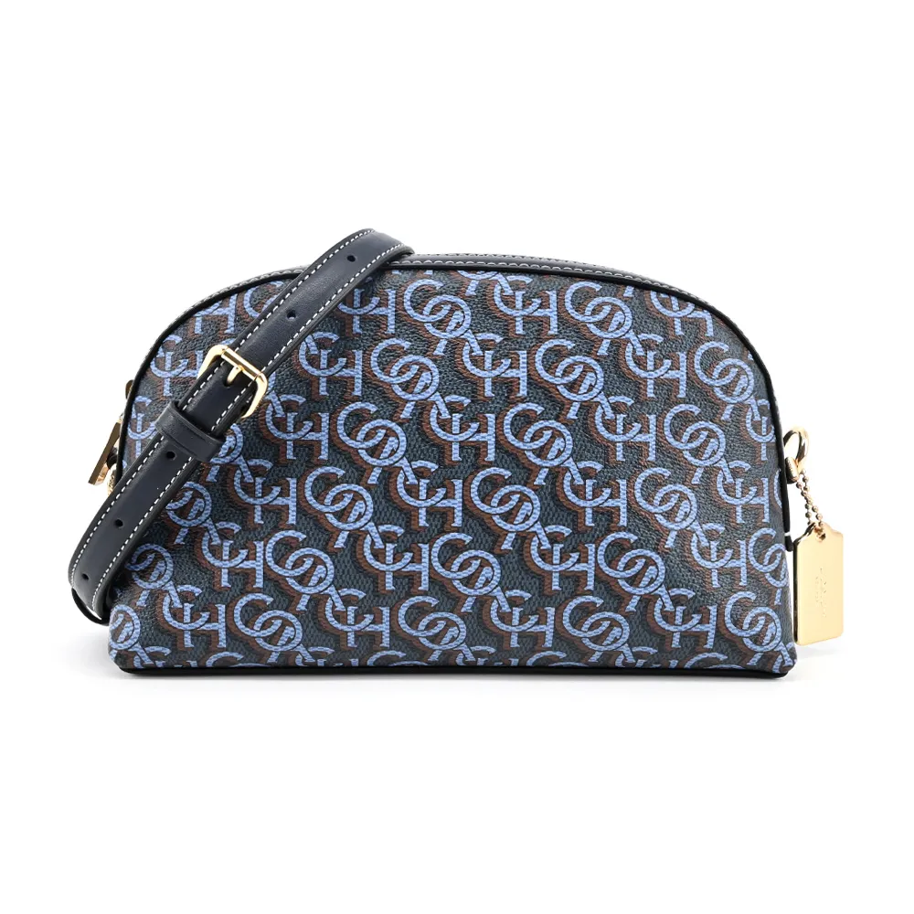 COACH MONOGRAM PVC字母半月斜背包(米白) 歷史價格詳細信息