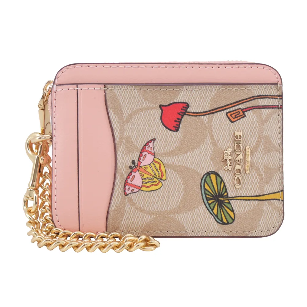 COACH 皮革+PVC塗層馬車Logo壓釦中夾(任選) C0082 廠商直送 現貨 歷史價格詳細信息