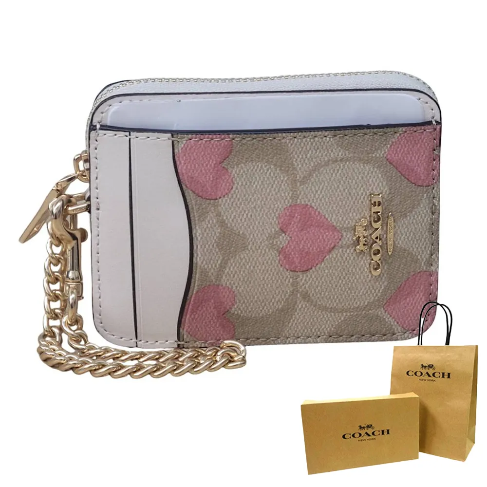 【COACH】情人節限定禮盒 粉色太陽眼鏡 附贈零錢包(HC7150D-94298D) 歷史價格詳細信息