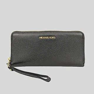 MICHAEL KORS JET SET TRAVEL 金字LOGO黑灰色防刮滿版MK手提式長夾 歷史價格詳細信息