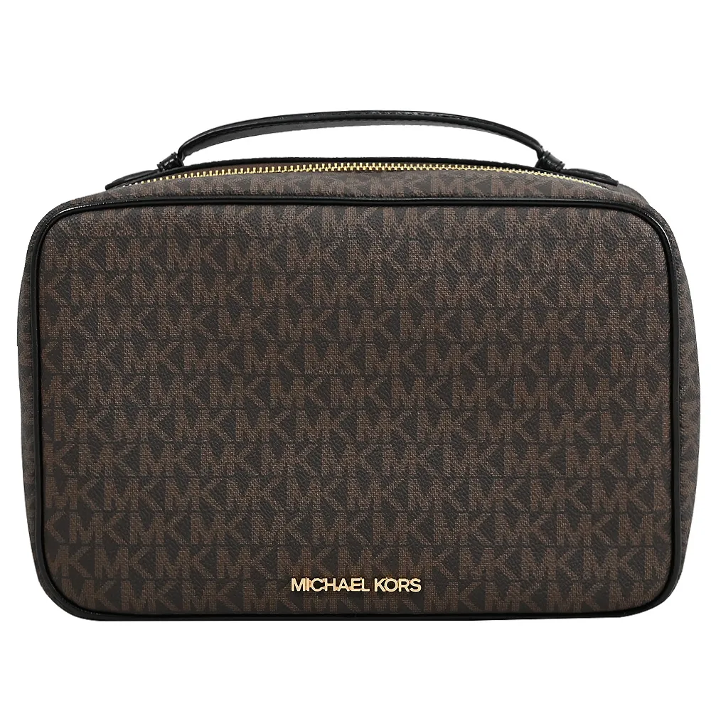 MICHAEL KORS JET SET 旅用挂勾式萬用/化妝包.深咖 歷史價格詳細信息