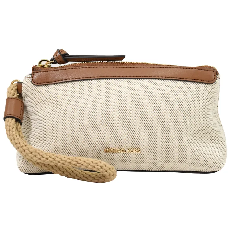 Michael Kors Talia 最新款 帆布繩索飾斜背包 側背包 米拼咖.海軍藍拼咖(買包送同色手拿包) 歷史價格詳細信息