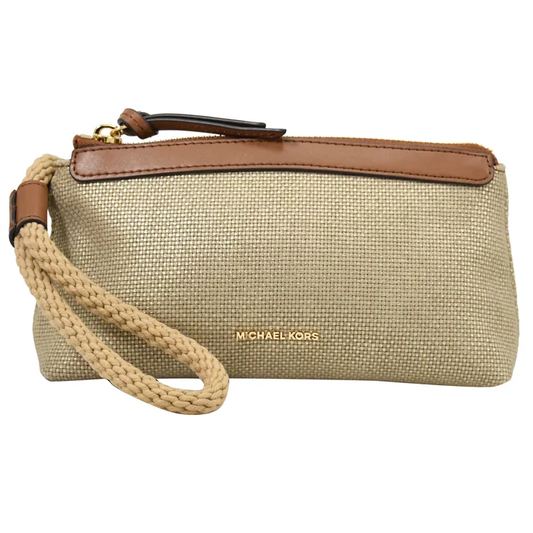 Michael Kors Talia 最新款 帆布繩索飾斜背包 側背包 米拼咖.海軍藍拼咖(買包送同色手拿包) 歷史價格詳細信息