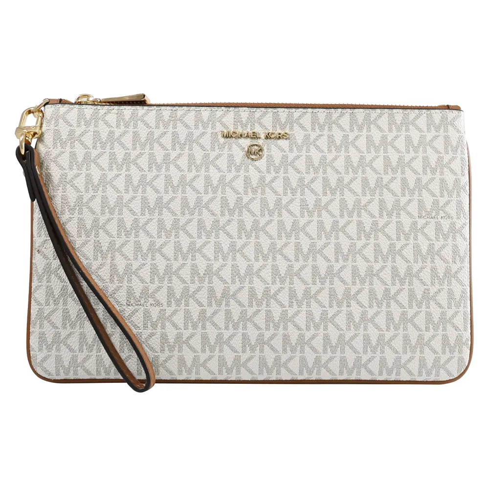 MICHAEL KORS Jet Set Charm 印花鍊帶肩背小提包.深咖 歷史價格詳細信息