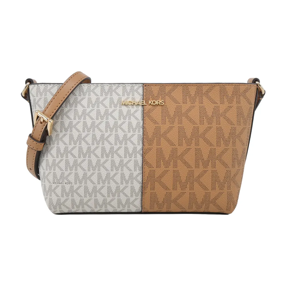 MICHAEL KORS  JET SET PVC滿版標誌性LOGO手提/肩背托特包-大/咖 歷史價格詳細信息