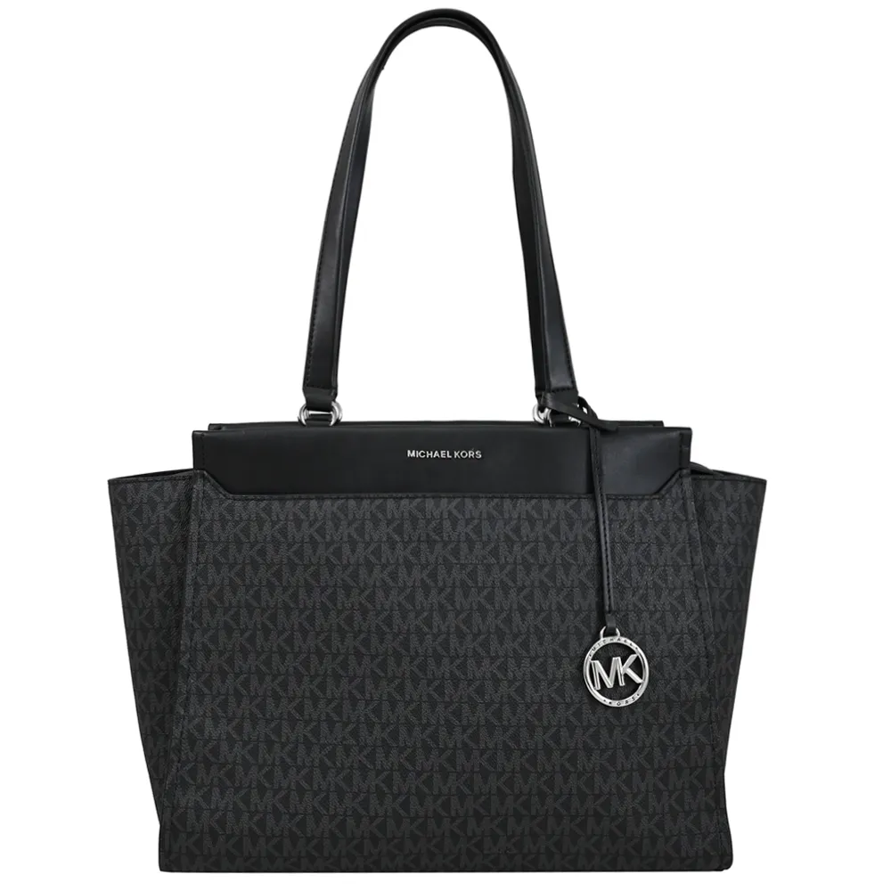 MICHAEL KORS GRAHAM 浮雕LOGO印花斜背包.深咖/咖 歷史價格詳細信息