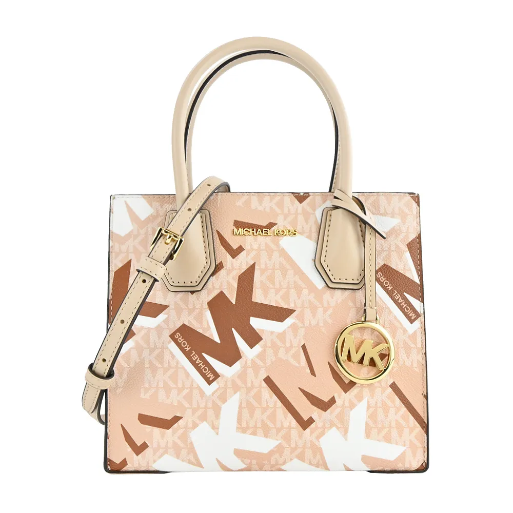 MICHAEL KORS MK滿版LOGO手提托特包-小/黑 歷史價格詳細信息
