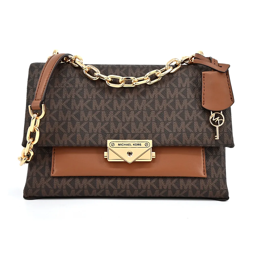 Michael Kors 滿版LOGO金字卡片鑰匙證件夾零錢包(咖啡/棕) 歷史價格詳細信息