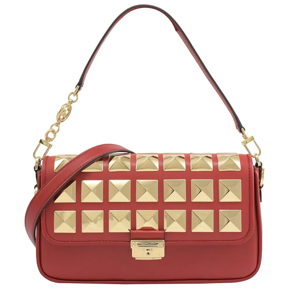 MICHAEL KORS BRADSHAW 銀鎖頭海軍藍色防刮滿版MK寬帶相機斜背包 歷史價格詳細信息