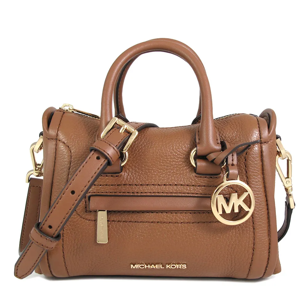 MICHAEL KORS CARINE 金字大圓標Logo鼠尾草綠色防刮滿版花邊小兩用包 歷史價格詳細信息