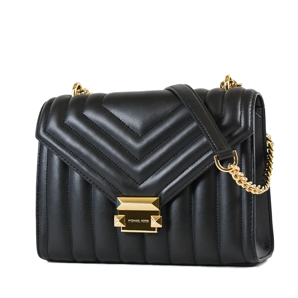 Michael Kors 絎縫山形紋翻蓋釦式三折長夾 贈原廠紙盒紙袋 歷史價格詳細信息